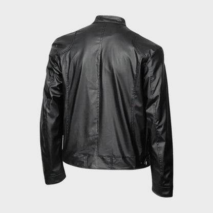 Men’s Casual Leather Motorcycle Jacket