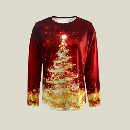 Women's Christmas Tree Crew Neck Sweatshirt
