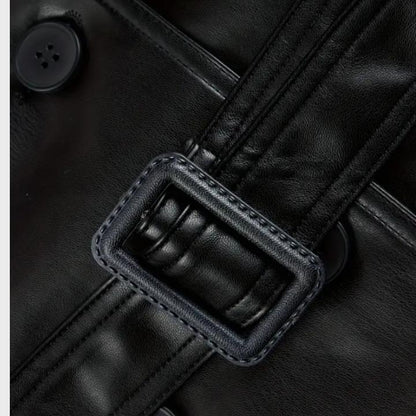 Women's Chic Belted Windbreaker Coat