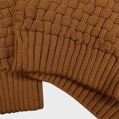 Men’s Waffle Knit Button Sweater