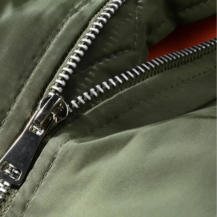 Men’s Casual Baseball Collar Bomber Jacket