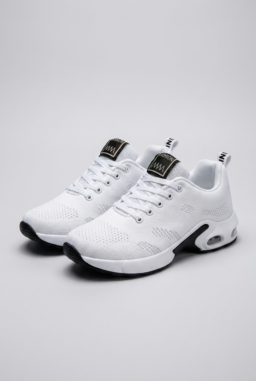Air Cushion Sole Lace-Up Trainers Women