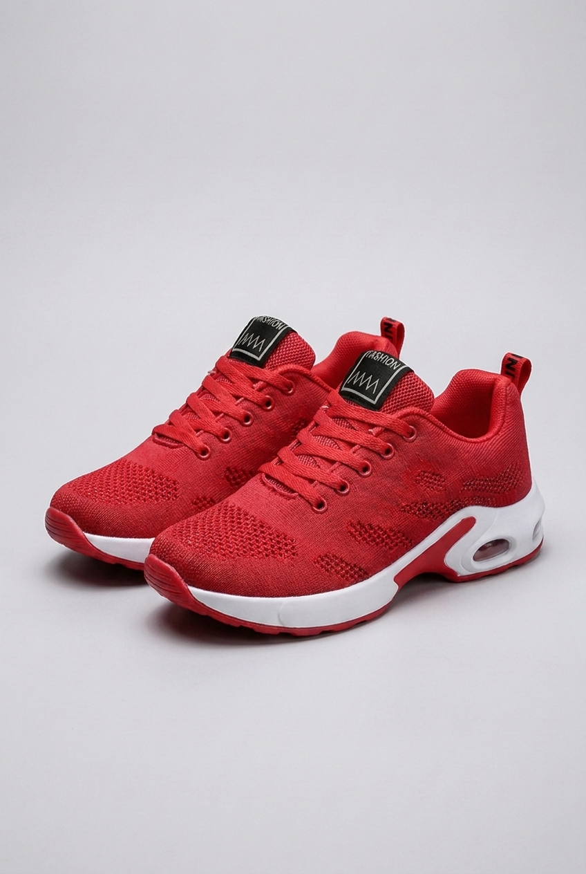 Air Cushion Sole Lace-Up Trainers Women