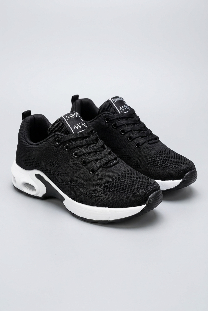 Air Cushion Sole Lace-Up Trainers Women
