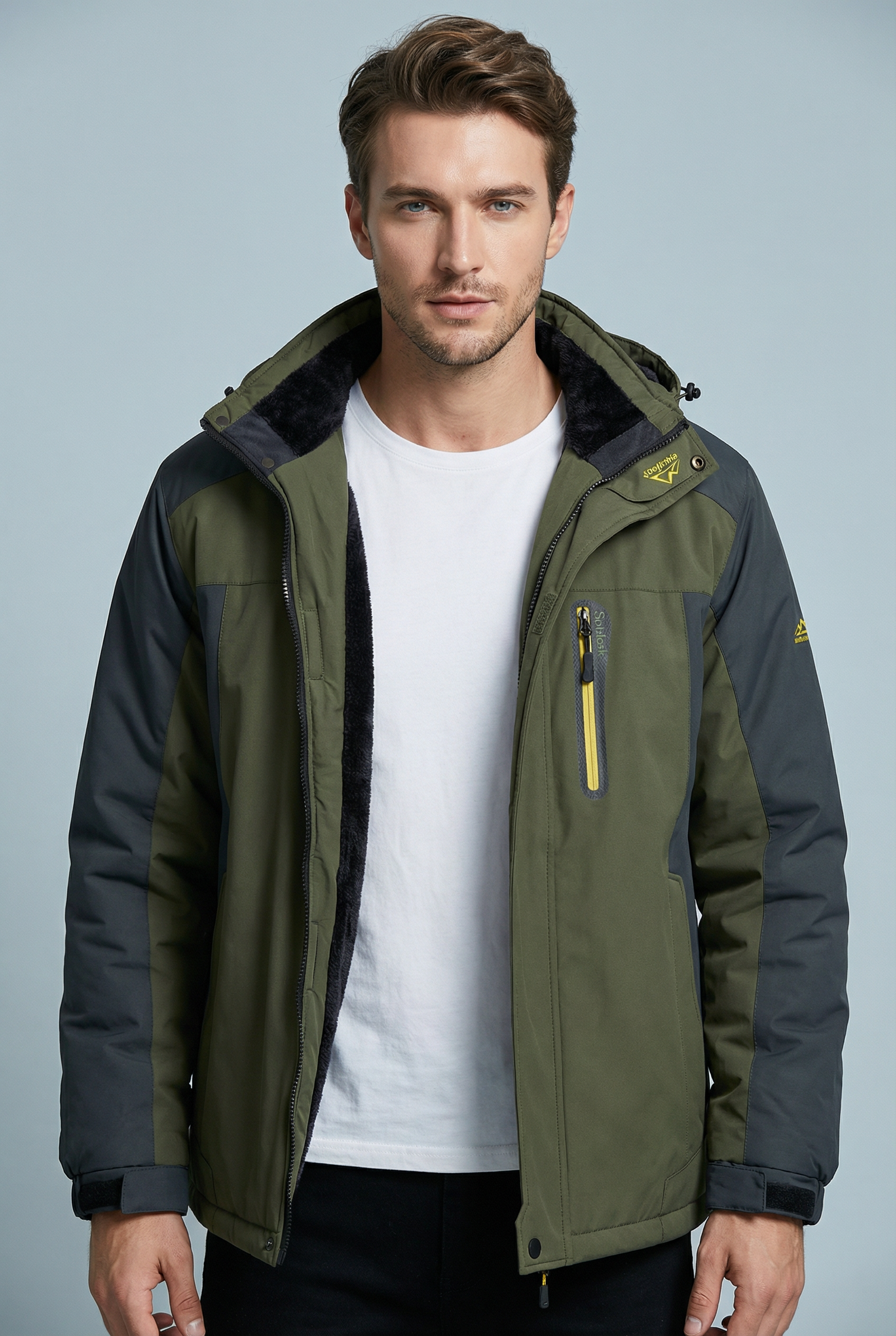 Men’s Warm Waterproof Casual Outdoor Heavy-Duty Insulated Winter Jacket