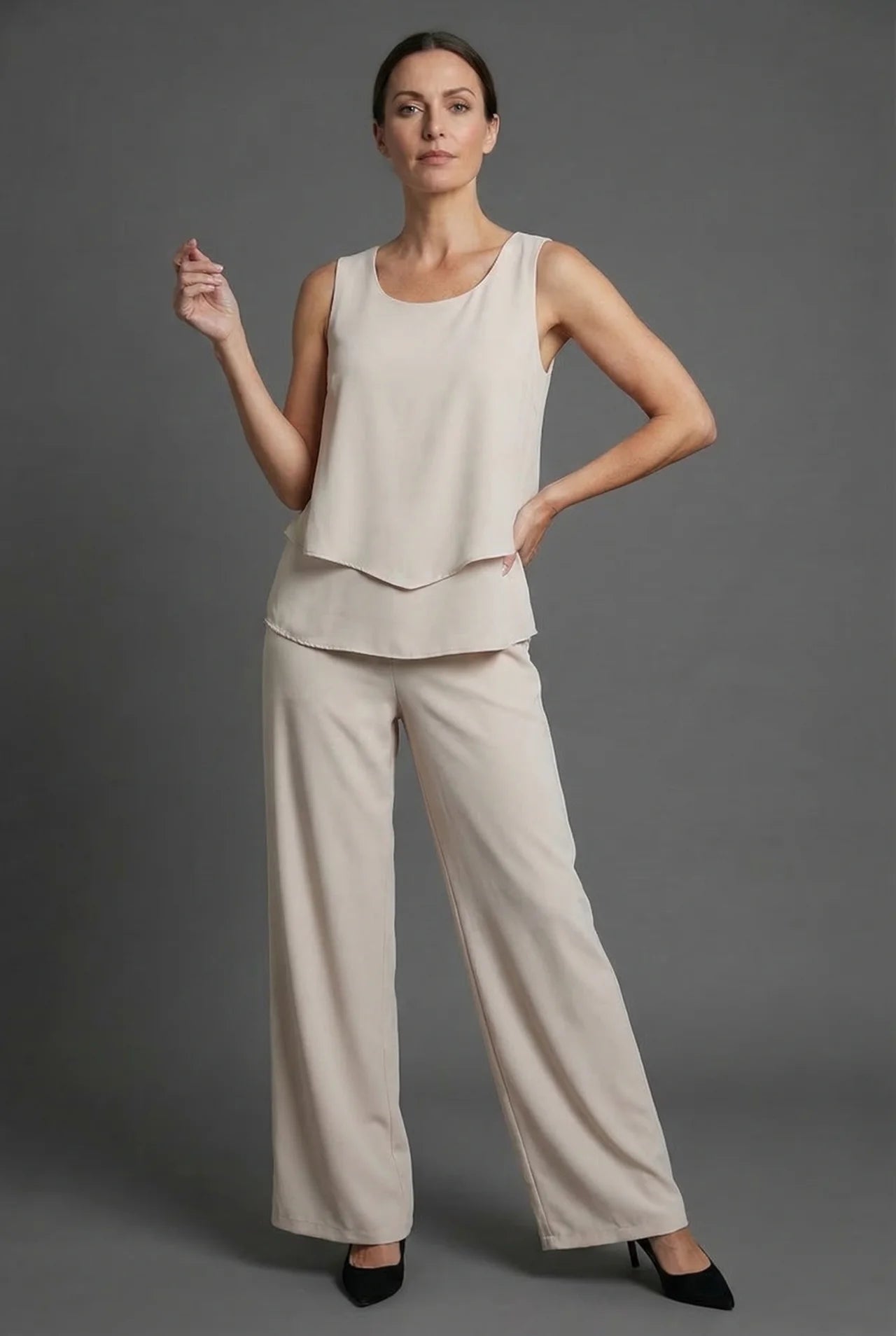 Floral Print Co-Ord Wide Leg Trouser Set