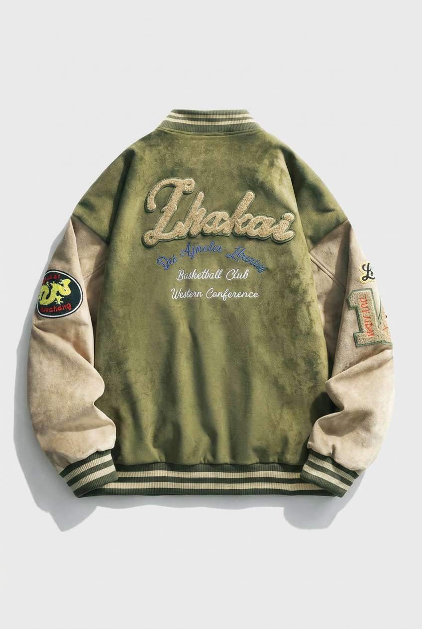 Men’s Trendy Patchwork Baseball Jacket