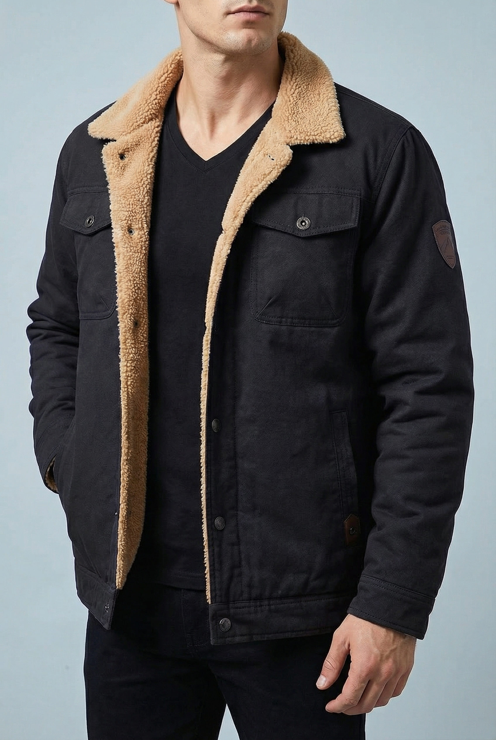 Men’s Stylish lightweight fleece Jacket - casual everyday wear