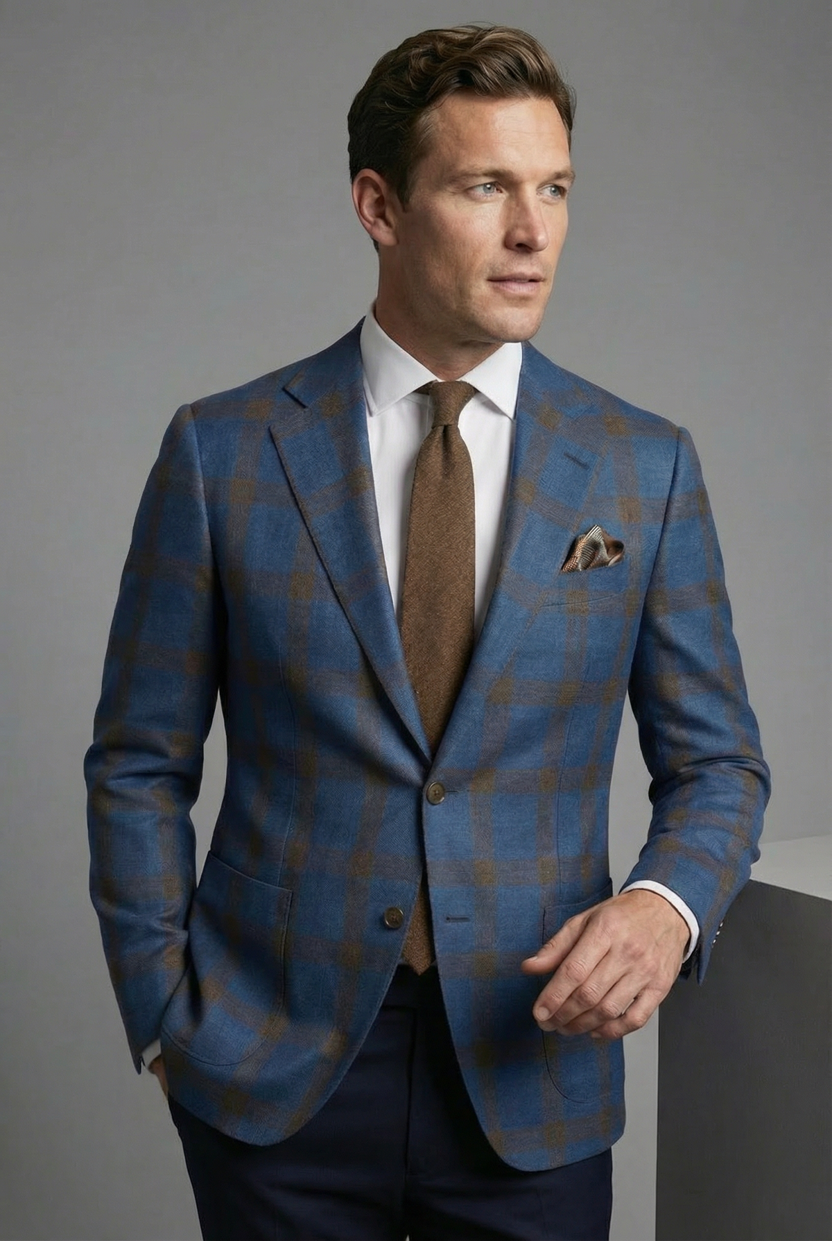 Men’s Tailored Lightweight Blazer Smart Casual Business Wear