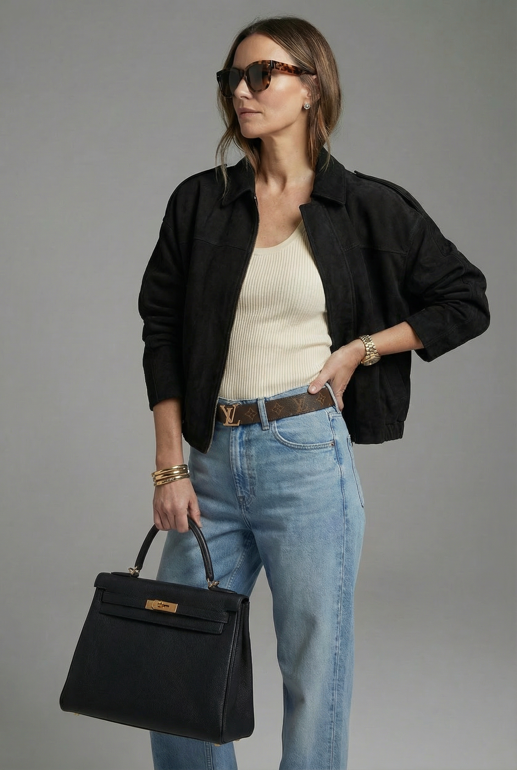 Women's Classic Drop Shoulder Bomber Jacket