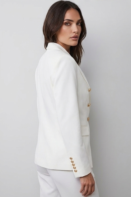 Structured Collared Casual Blazer Jacket Women