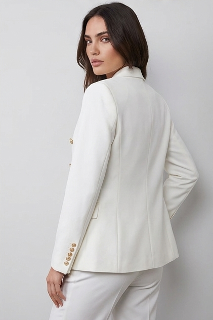 Structured Collared Casual Blazer Jacket Women