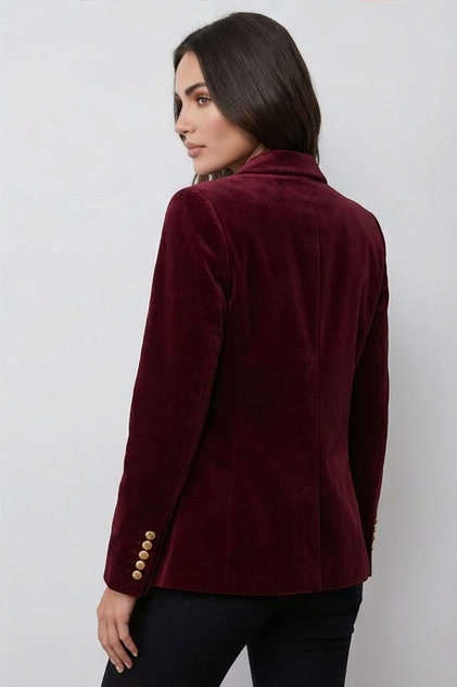 Structured Collared Casual Blazer Jacket Women