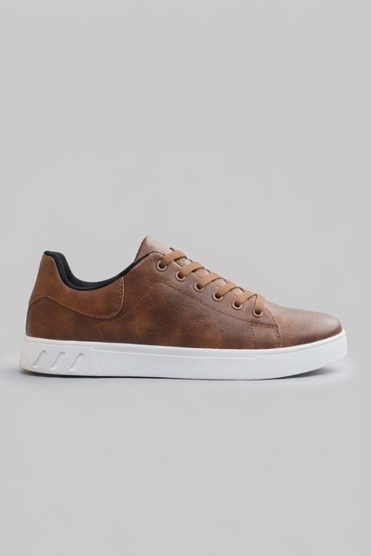 Men’s Low-Top Casual Leather Style Sneakers
