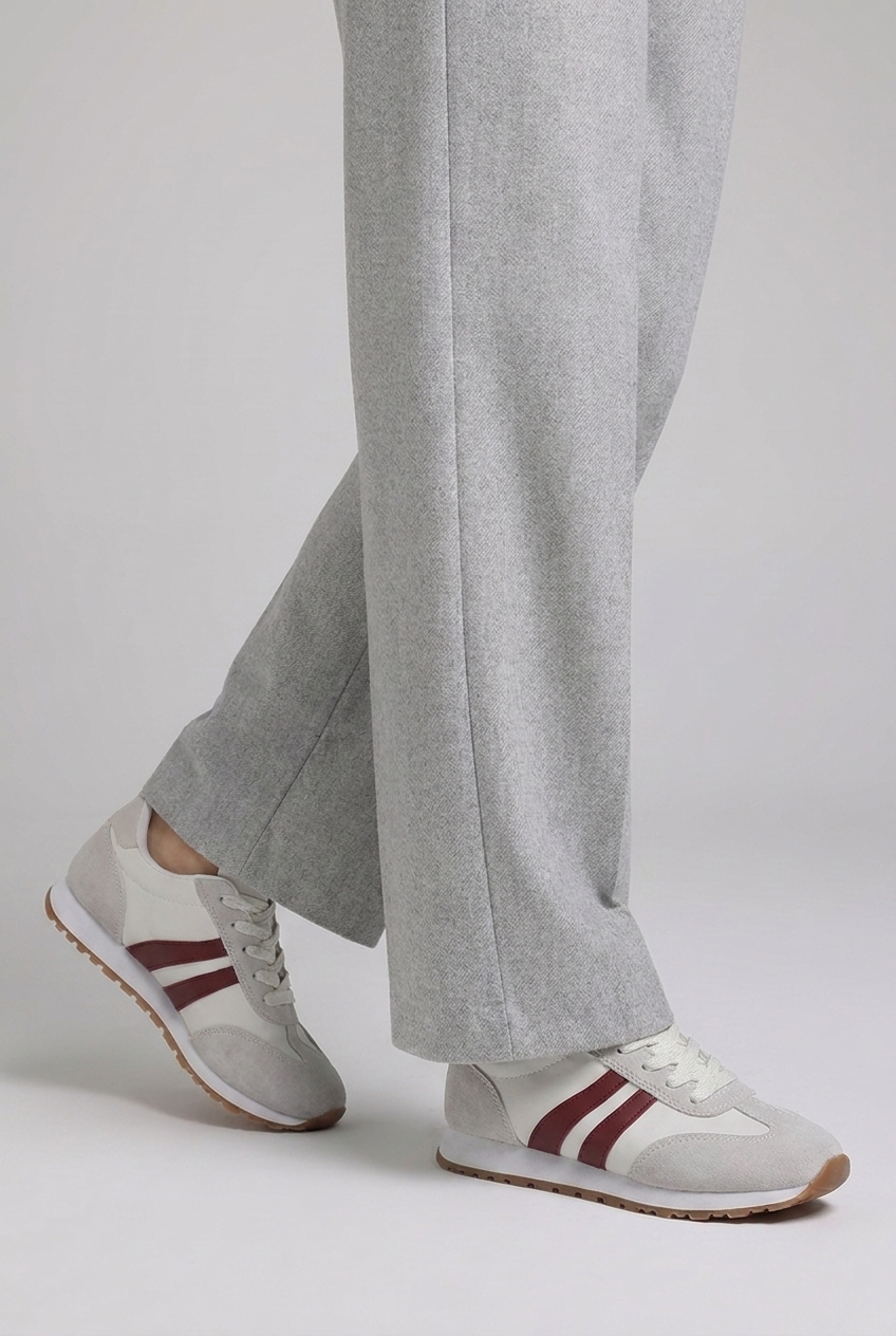Casual Low-Top Contrast Stripe Everyday Trainers Women