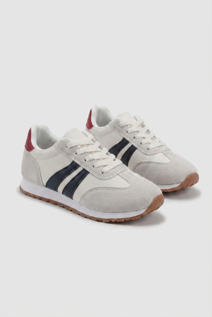 Casual Low-Top Contrast Stripe Everyday Trainers Women