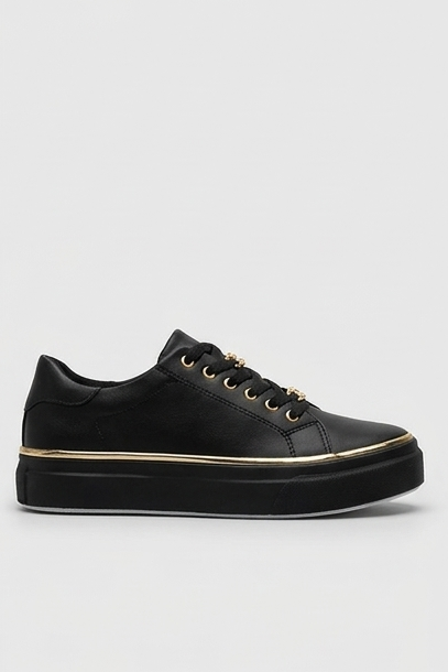 Chain Detail Flatform Casual Walking Trainers Women