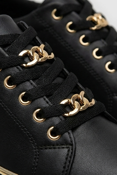 Chain Detail Flatform Casual Walking Trainers Women