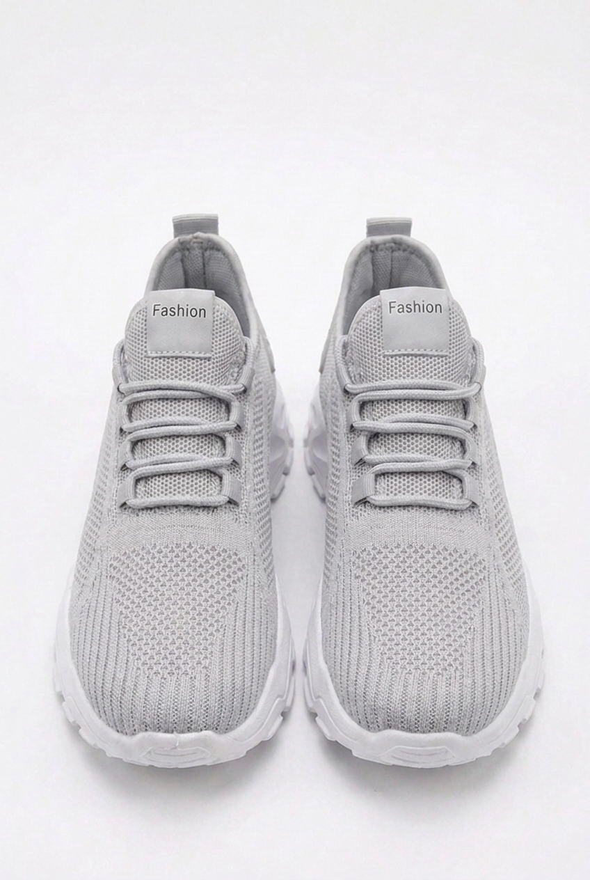 Chunky Sole Mesh Panel Breathable Sports Trainers Women