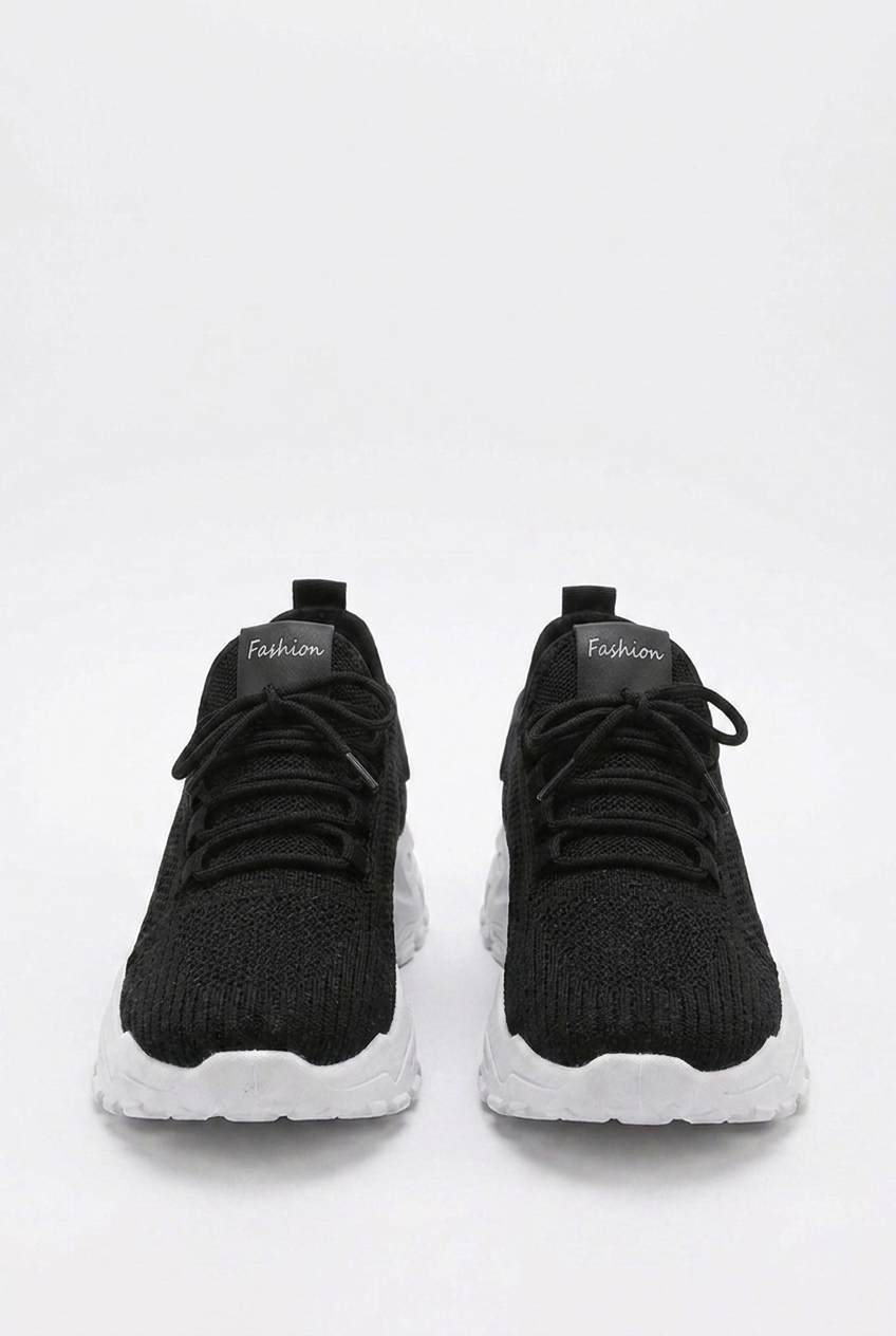 Chunky Sole Mesh Panel Breathable Sports Trainers Women