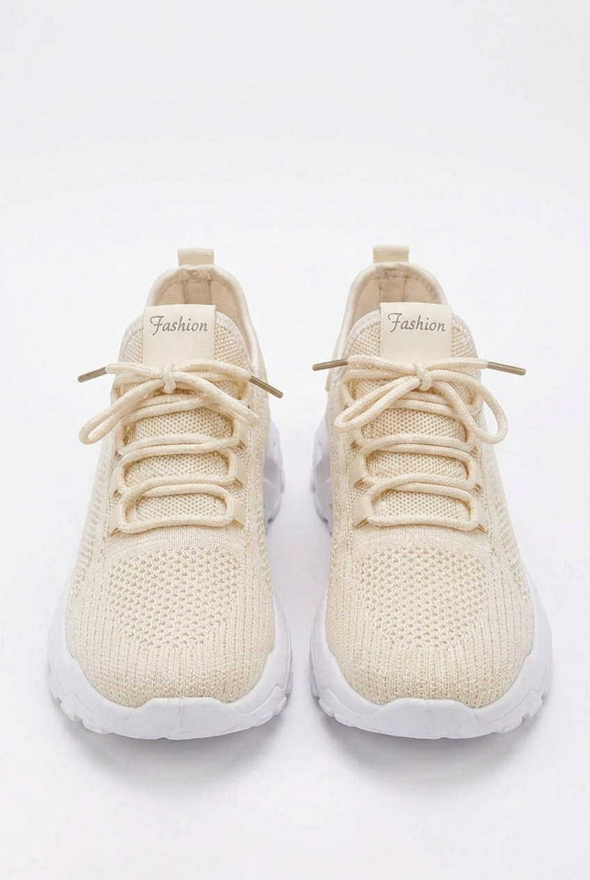 Chunky Sole Mesh Panel Breathable Sports Trainers Women