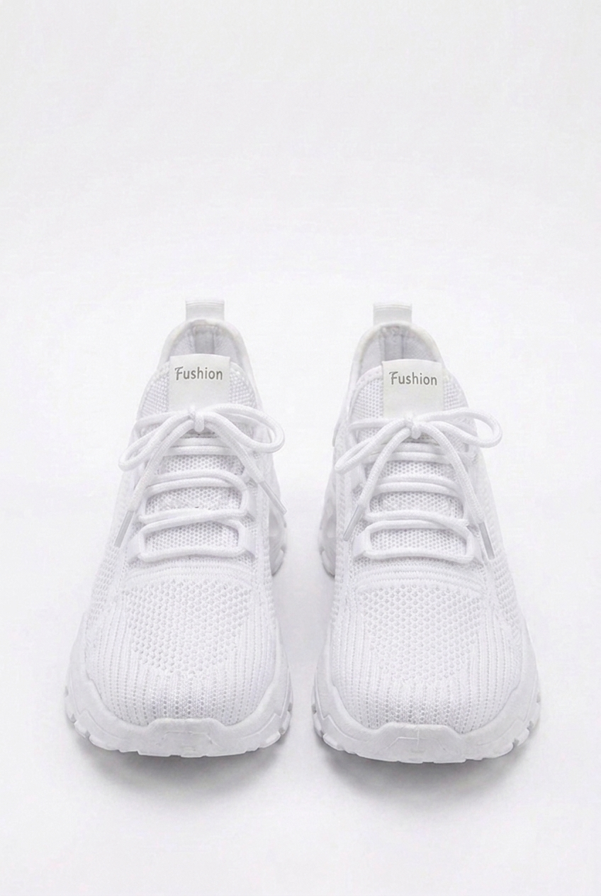 Chunky Sole Mesh Panel Breathable Sports Trainers Women