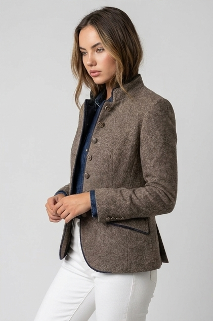 Classic Structured Longline Tailored Blazer Jacket Women