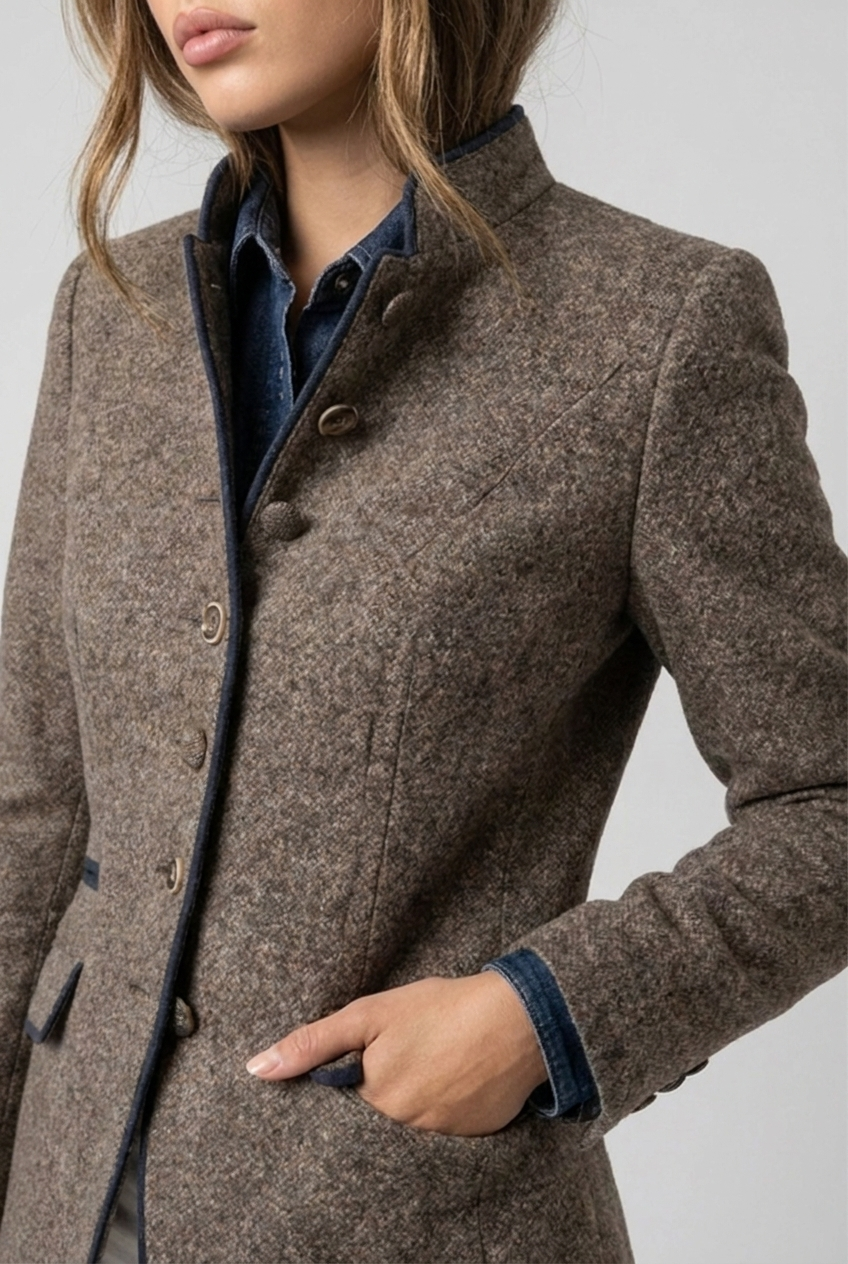 Classic Structured Longline Tailored Blazer Jacket Women