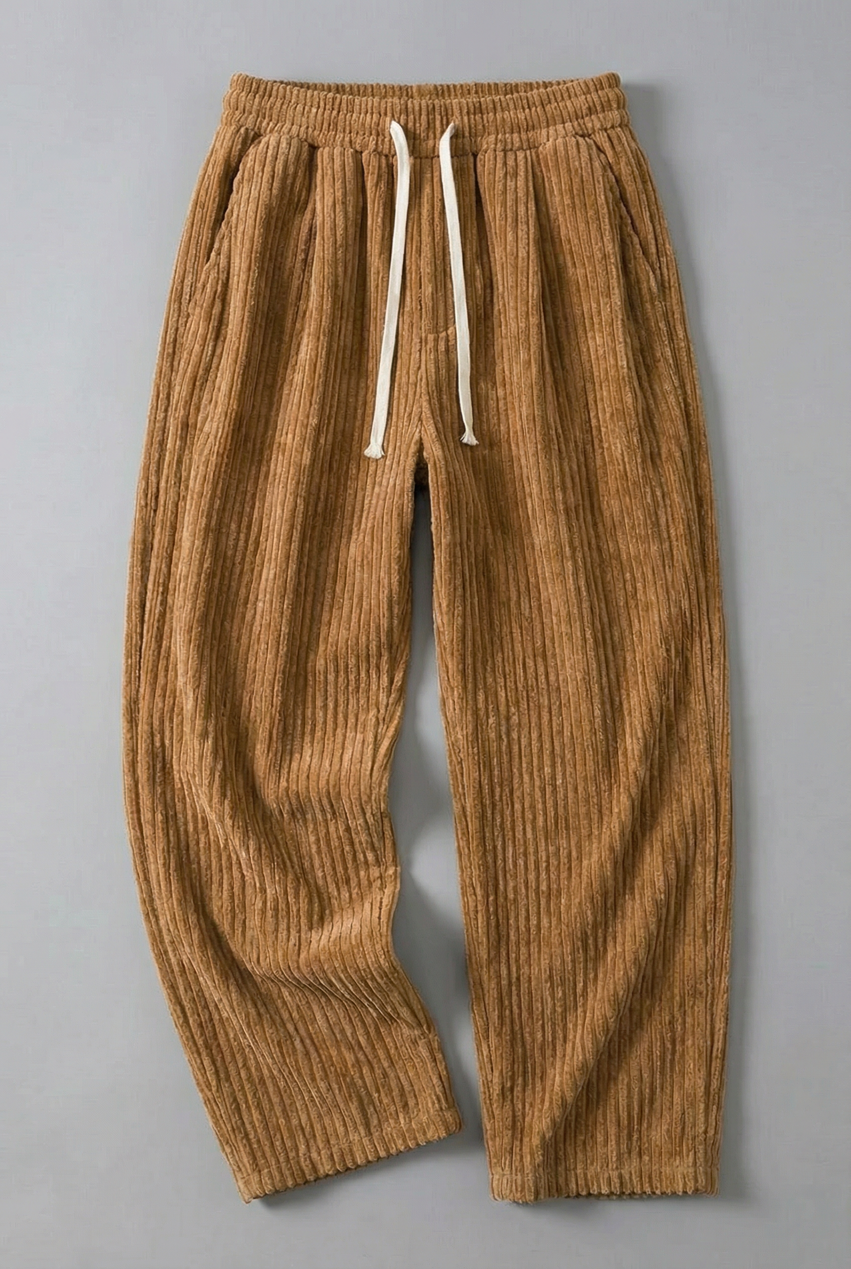 Men’s Corduroy Wide Leg Trousers – Casual Comfortable Oversized Fit