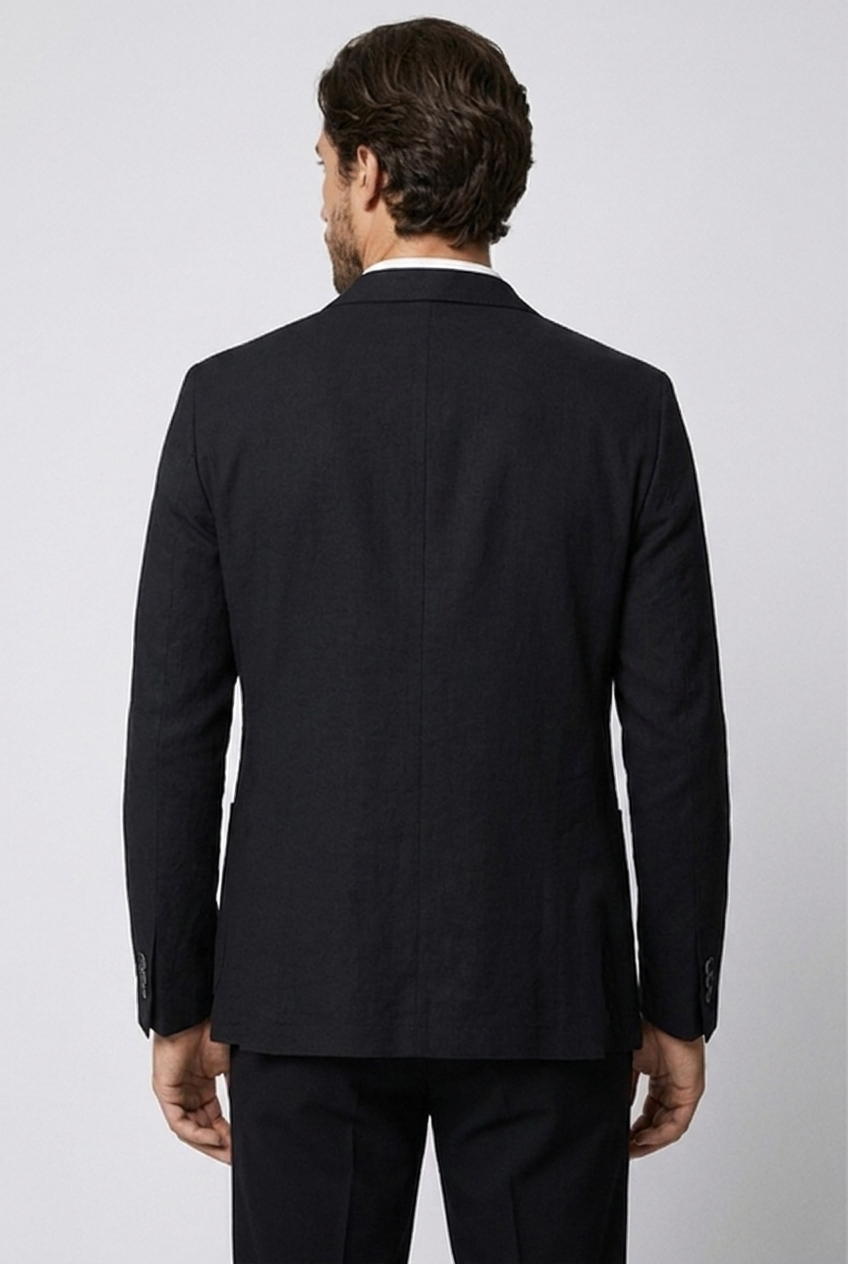 Notched Lapel Two Button Blazer Women