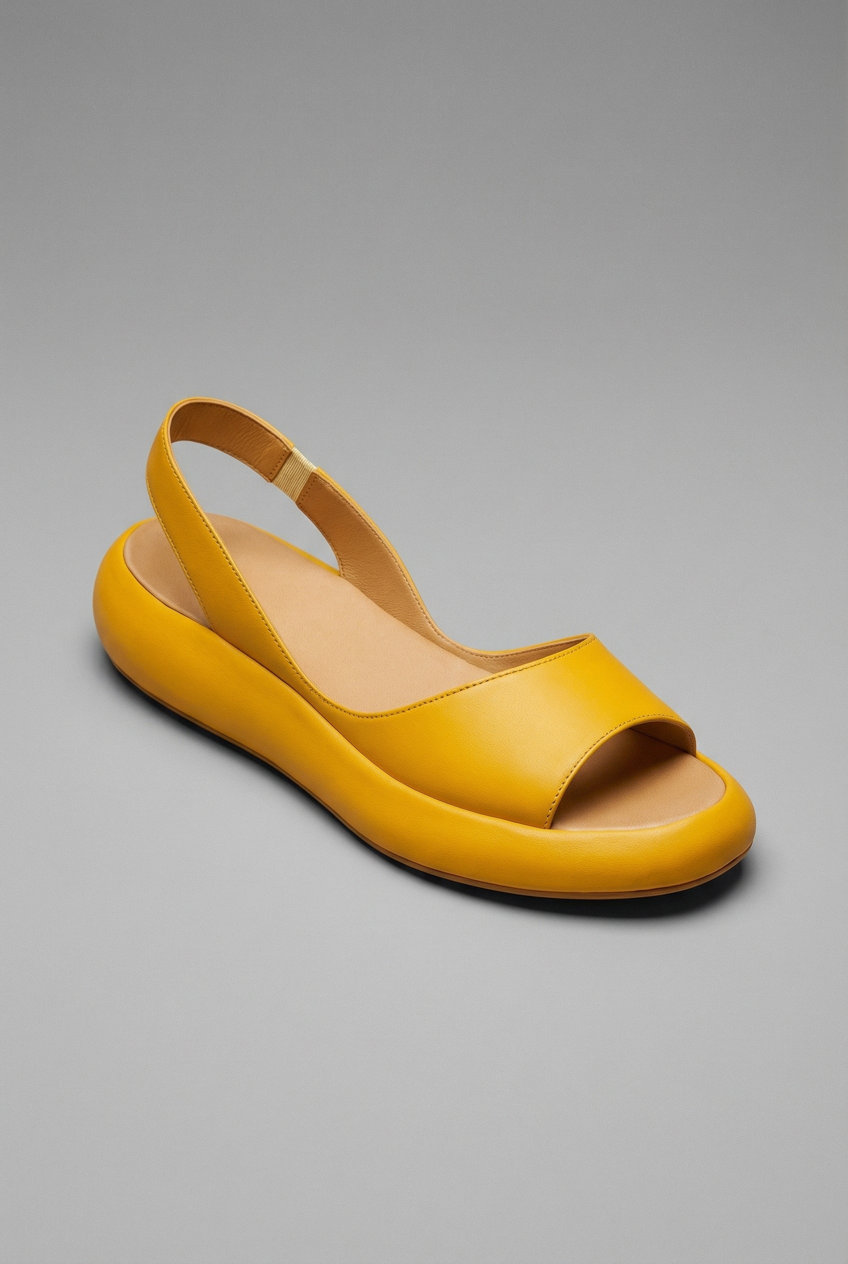 Open Toe Cushioned Sole Slingback Flat Sandals Women