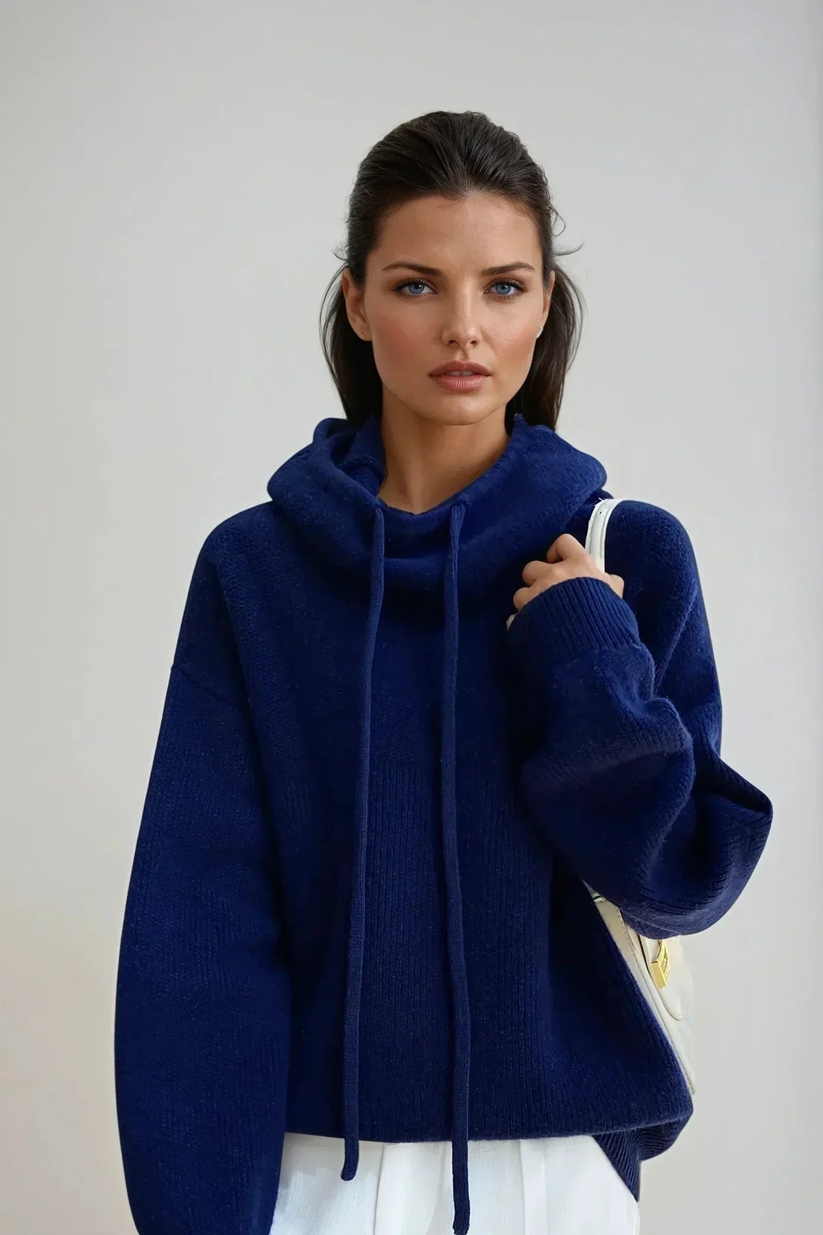 Oversized Turtleneck Knit Style Jumper Relaxed Fit Women