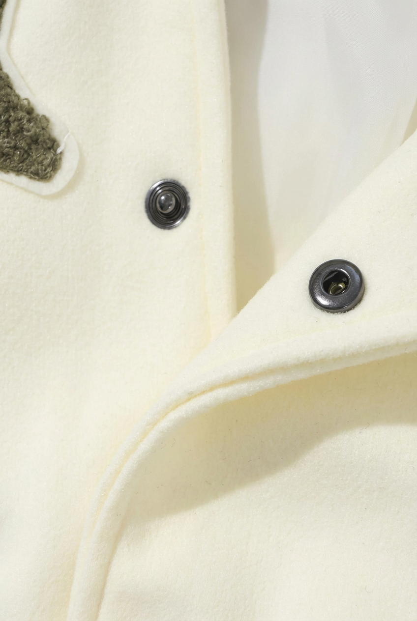 Men’s Geometric Embroidered Baseball Jacket