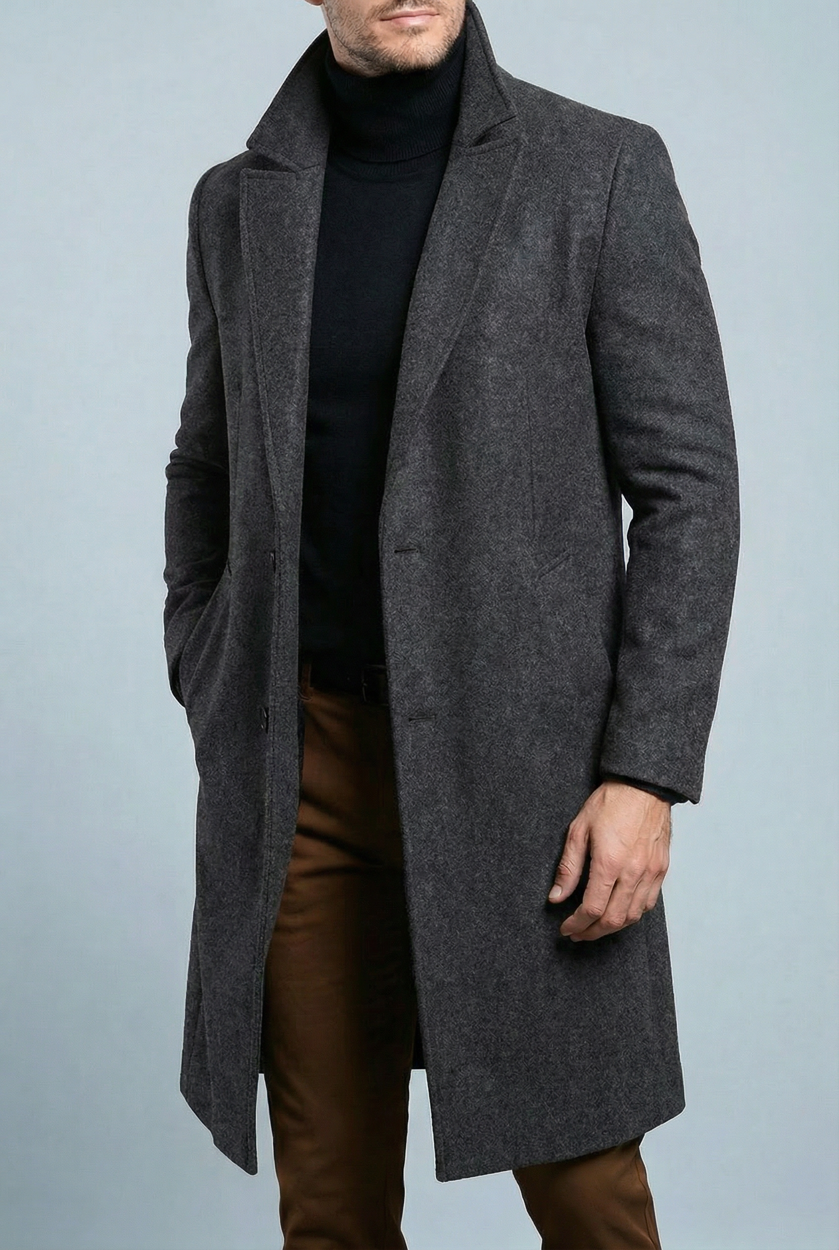 Men’s Structured Formal Winter Coat