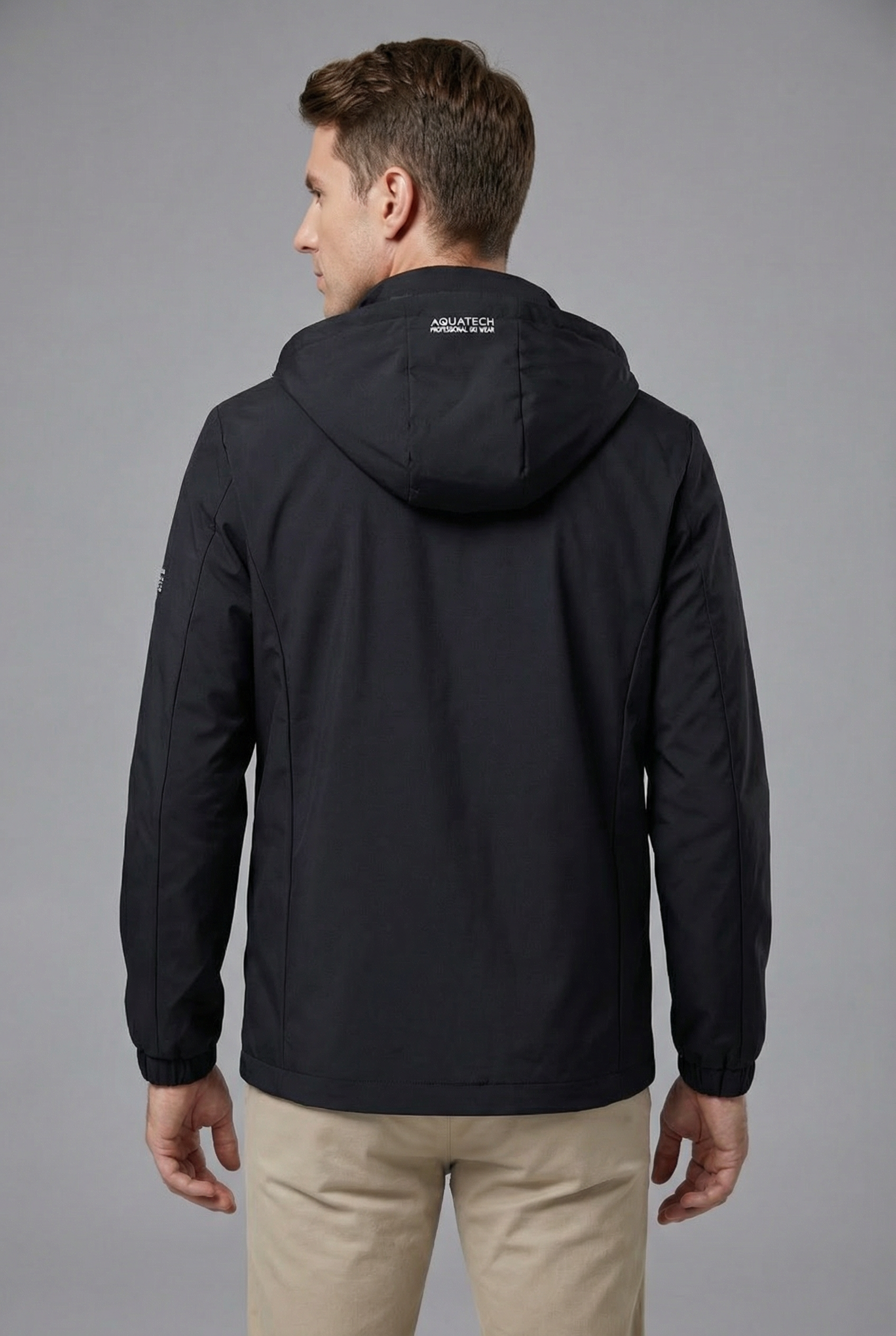 Men’s Spring Jacket Lightweight Hooded Casual Outerwear