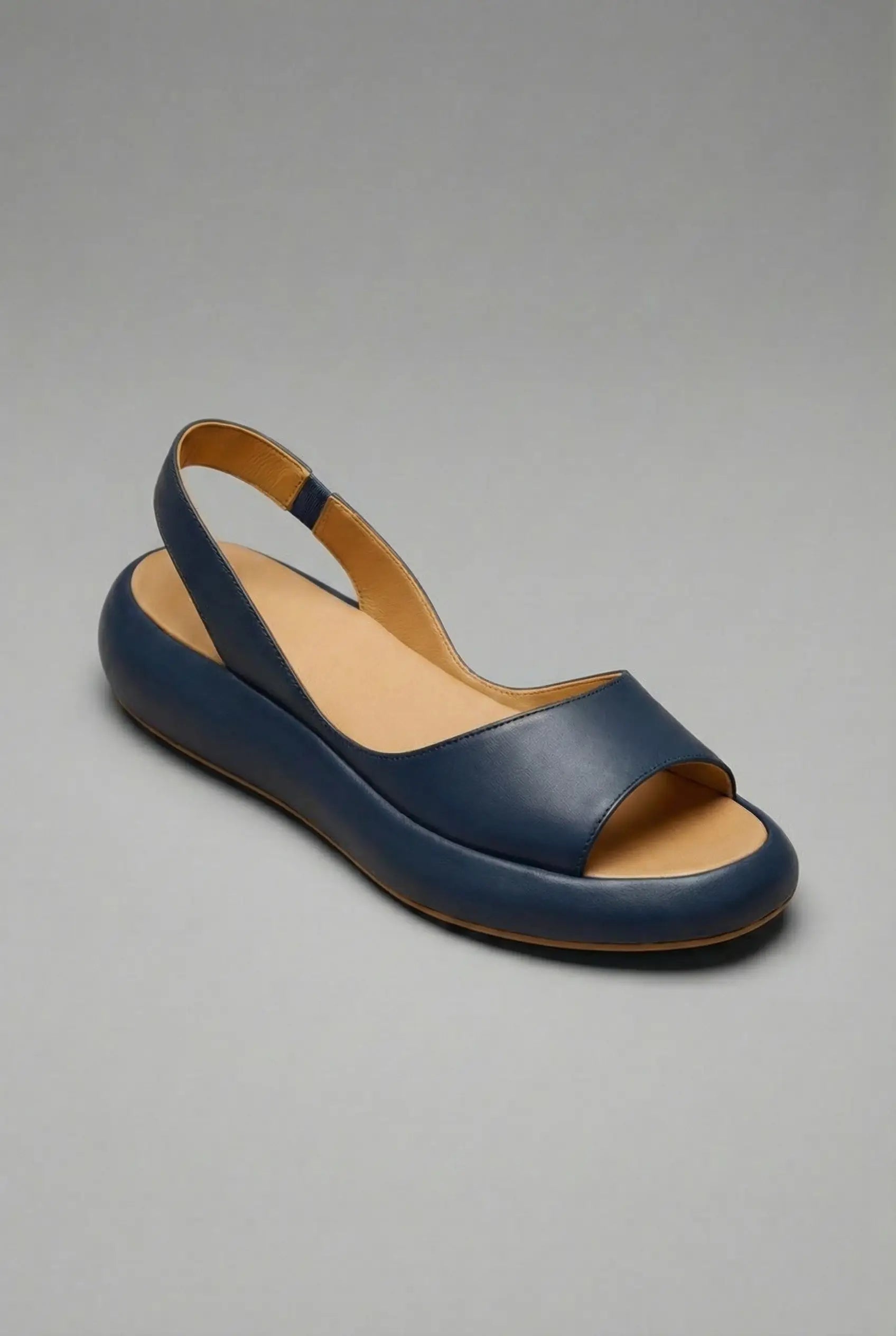 Open Toe Cushioned Sole Slingback Flat Sandals Women