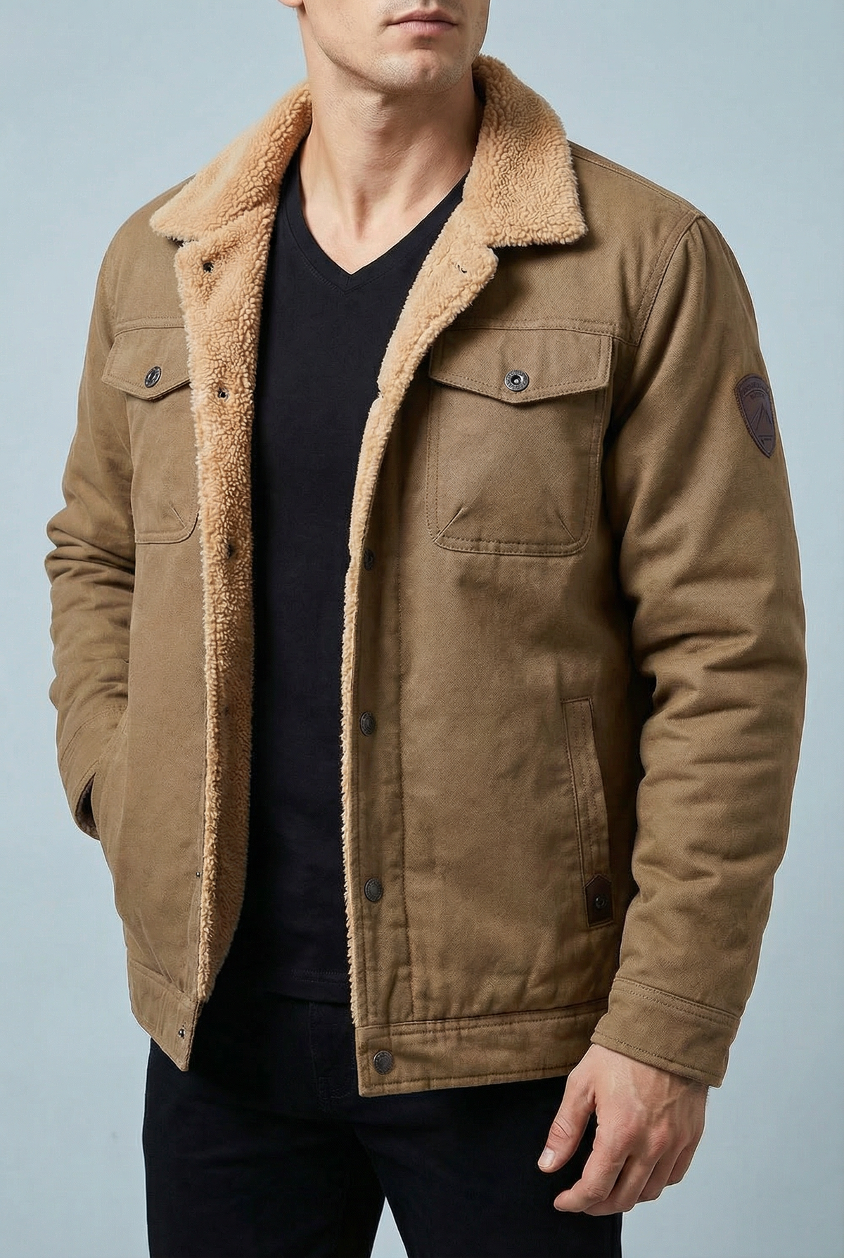 Men’s Stylish lightweight fleece Jacket - casual everyday wear