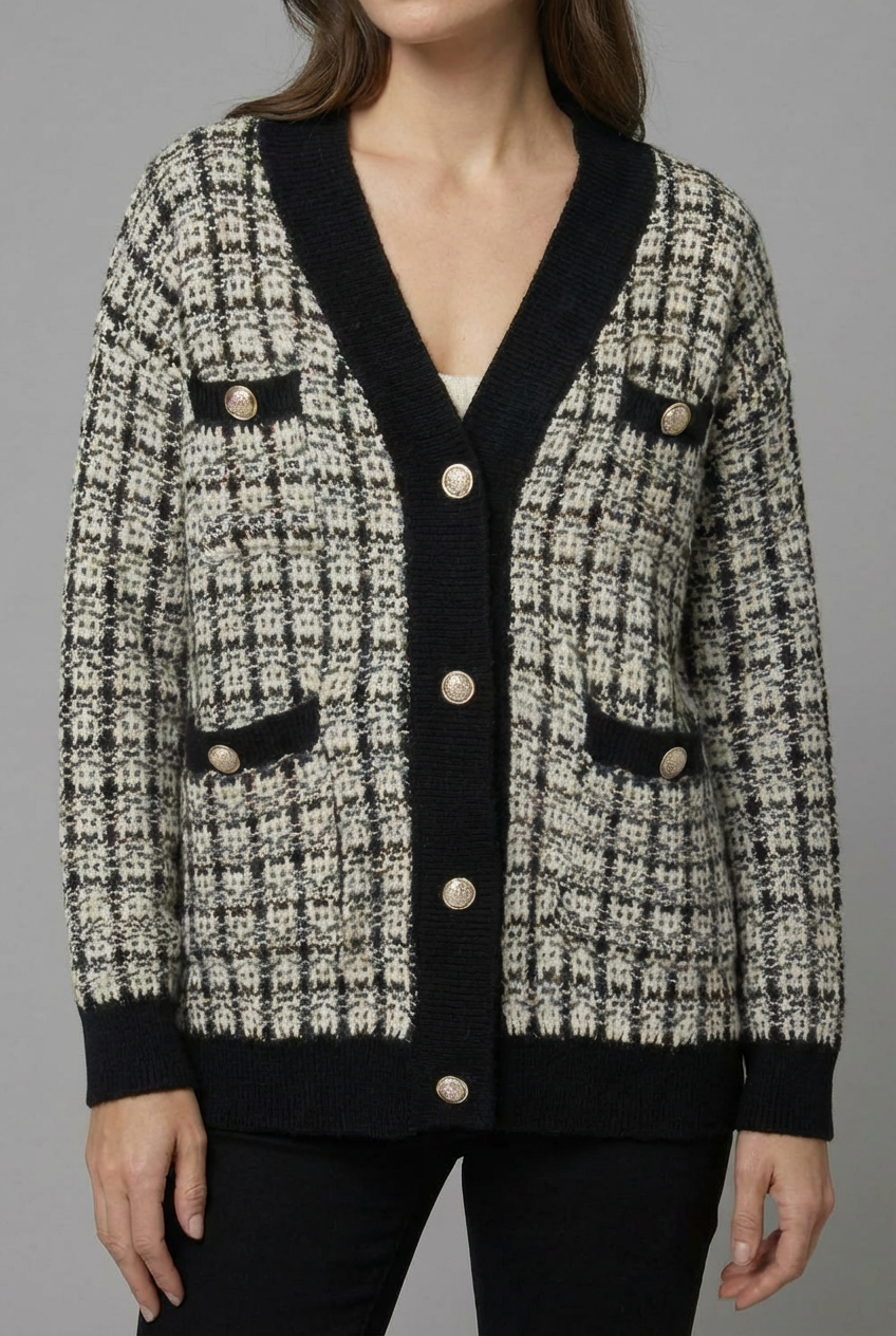 Women’s Tweed Knit Cardigan