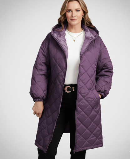 Women’s Long Quilted Hooded Coat