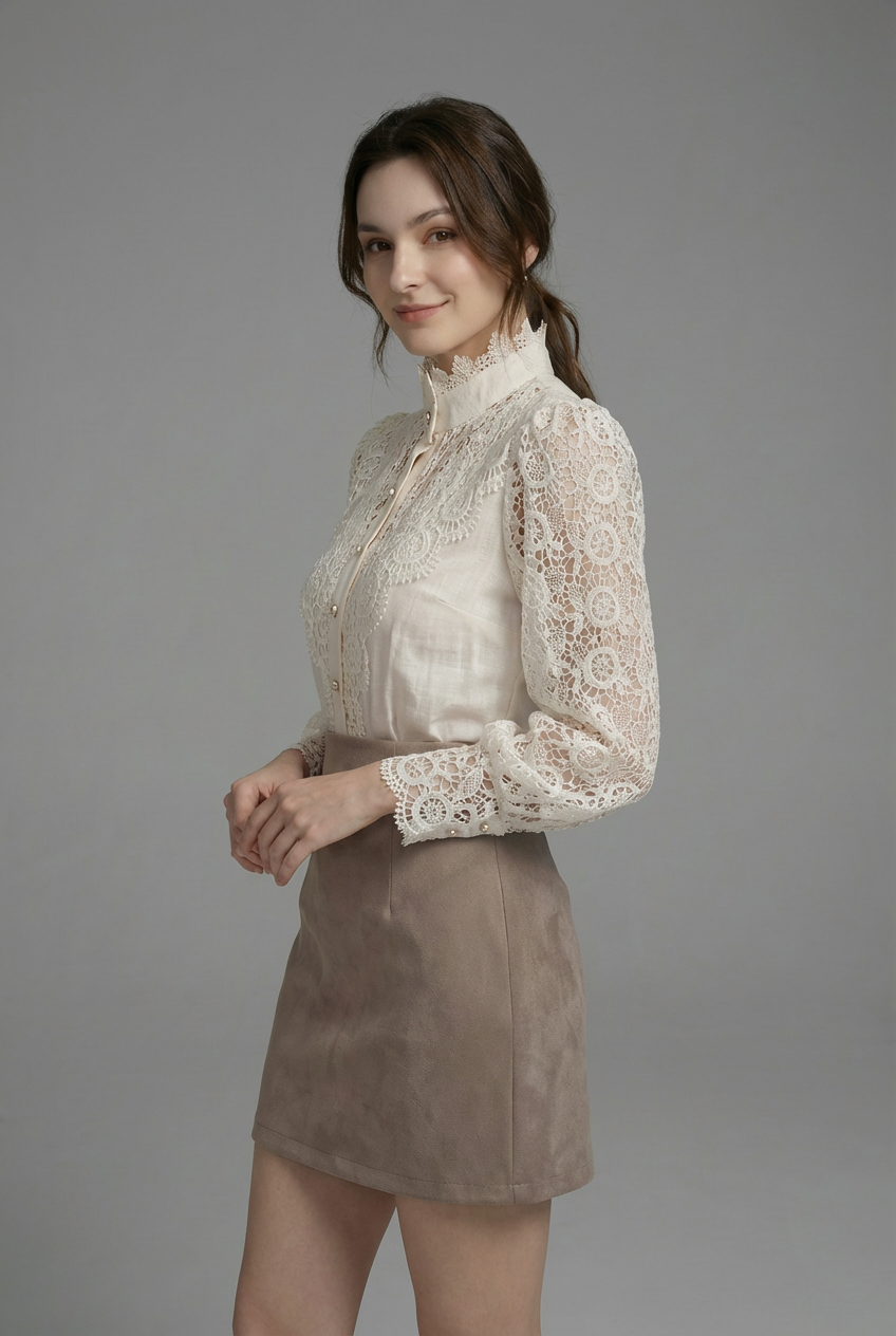 Women’s Victorian Lace Blouse