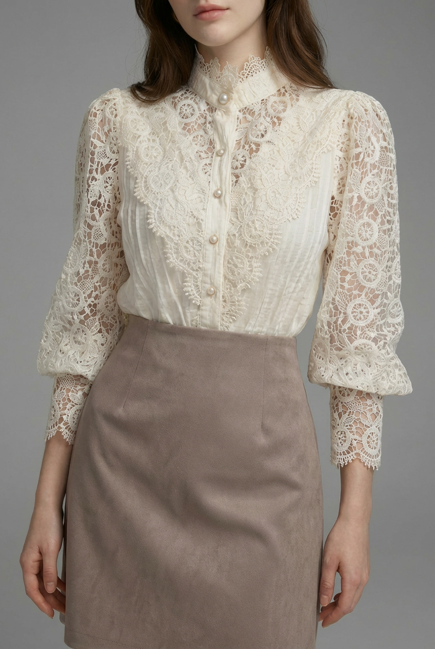 Women’s Victorian Lace Blouse