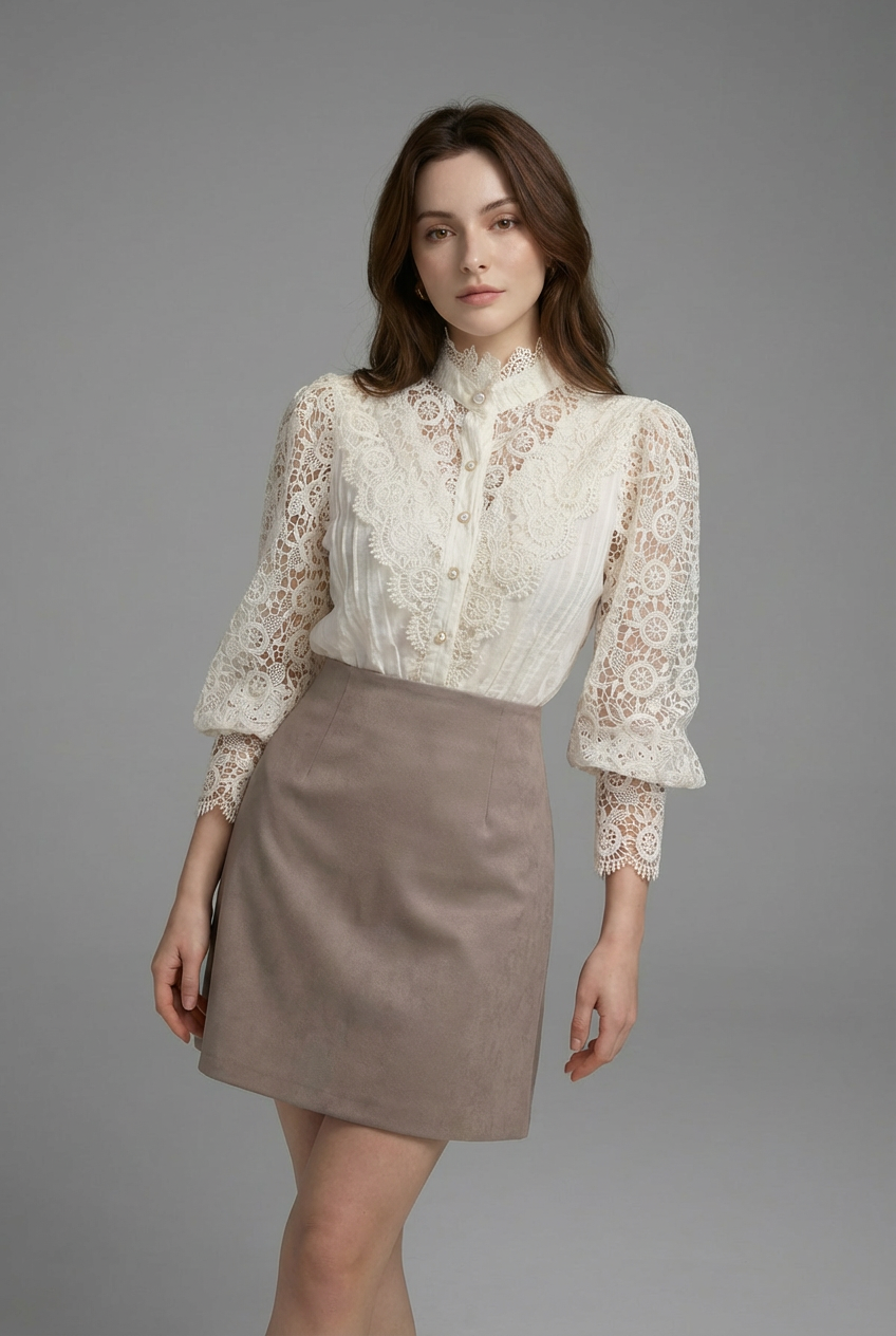 Women’s Victorian Lace Blouse