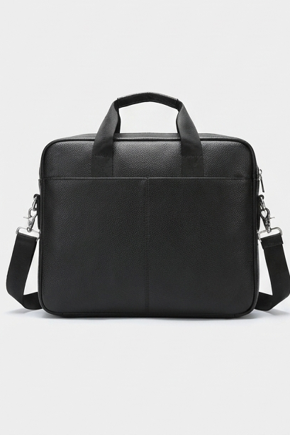 Leather Structured Laptop Briefcase Bag Men