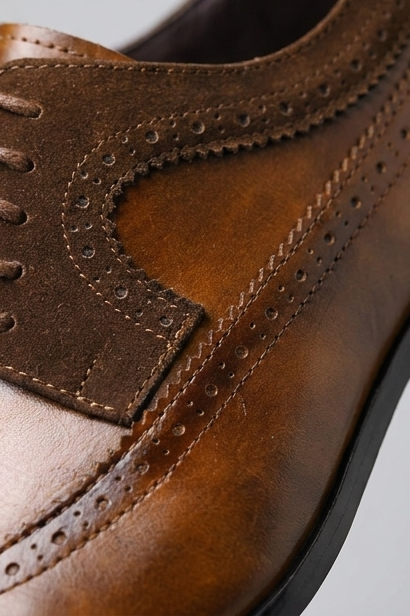 Leather Style Lace-Up Oxford Dress Shoes Men