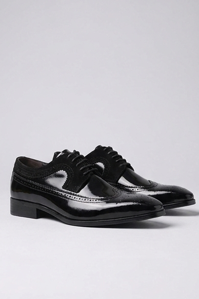 Leather Style Lace-Up Oxford Dress Shoes Men