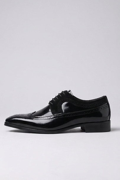 Leather Style Lace-Up Oxford Dress Shoes Men