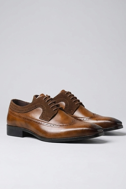 Leather Style Lace-Up Oxford Dress Shoes Men