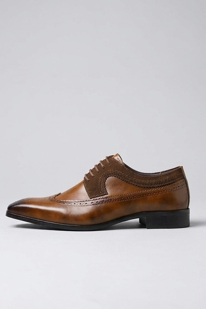 Leather Style Lace-Up Oxford Dress Shoes Men