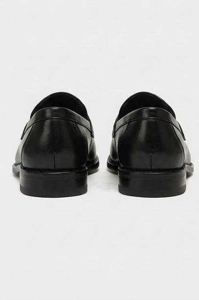 Leather Style Woven Tassel Loafer Shoes Men