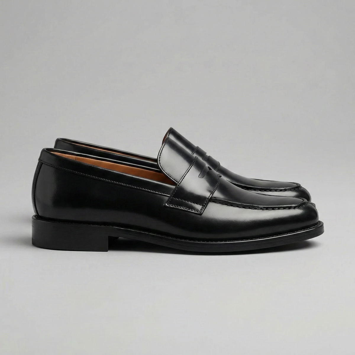 Leather Style Slip-On Penny Loafers Men
